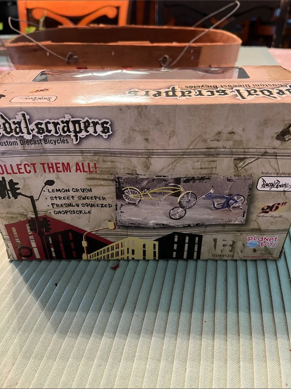 Pedal scrapers Chopstickle Diecast Bike Toy - Blue